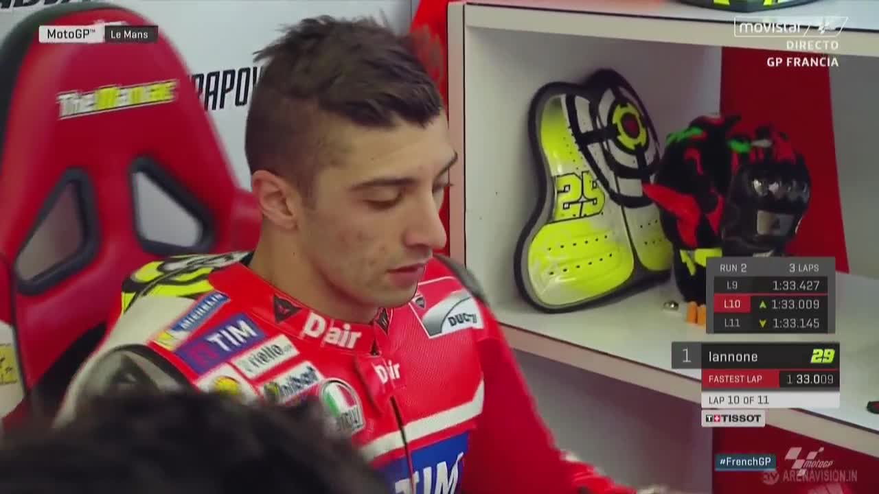 French GP Warmup: Iannone, but Tight
