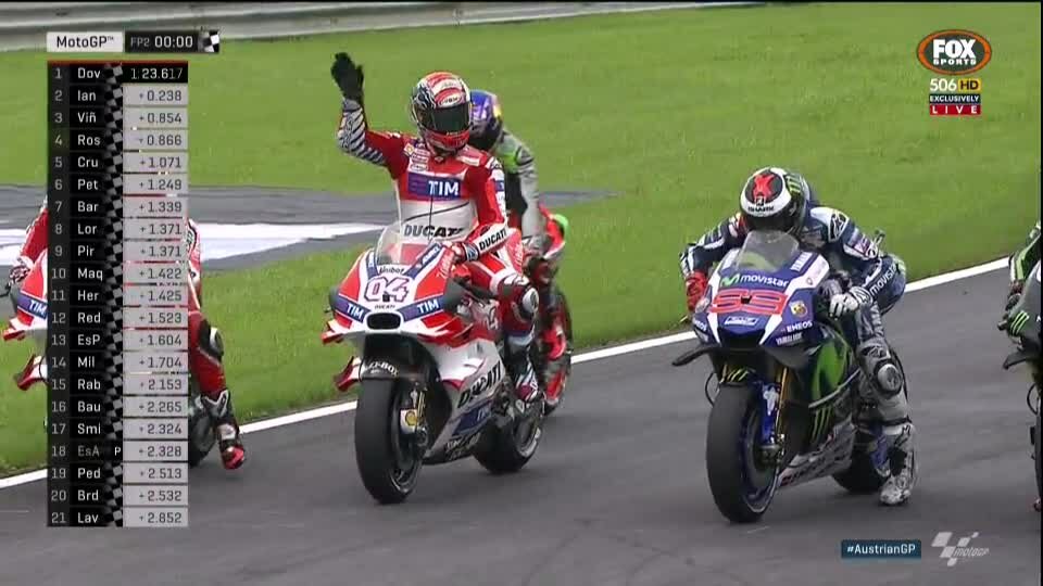 20160812_Austrian_GP_FP2_Dovizioso_Lorenzo_Practice_Start